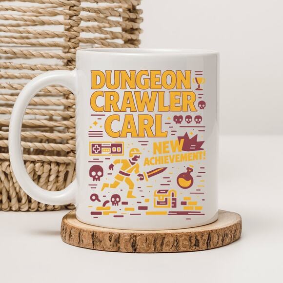 No brand Other - Dungeon Crawler Carl 15 oz Mug Coffee Cup Donut Cat Funny Novel Book 6